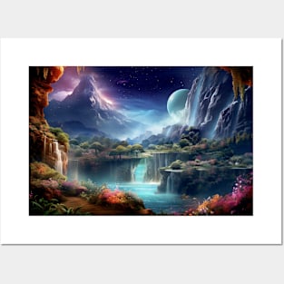 Landscape Magical Dimension Fantastic Planet Surrealist Posters and Art